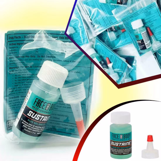 Gel anesthésique à la lidocaïne, 35ml, Gel anesthésique bleu pour réduire l'enflure, les ecchymoses et les saignements