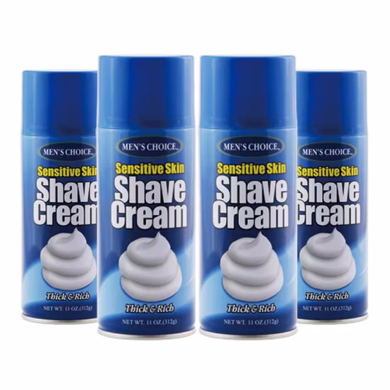 Mousse à raser de soins personnels pour hommes avec logo personnalisé avec effet hydratant et lissant