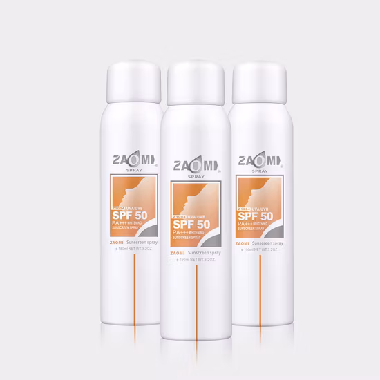Spray de protection solaire personnalisé en usine, vente en gros, écran solaire SPF 50, Spray de protection solaire pour le corps, pour le visage